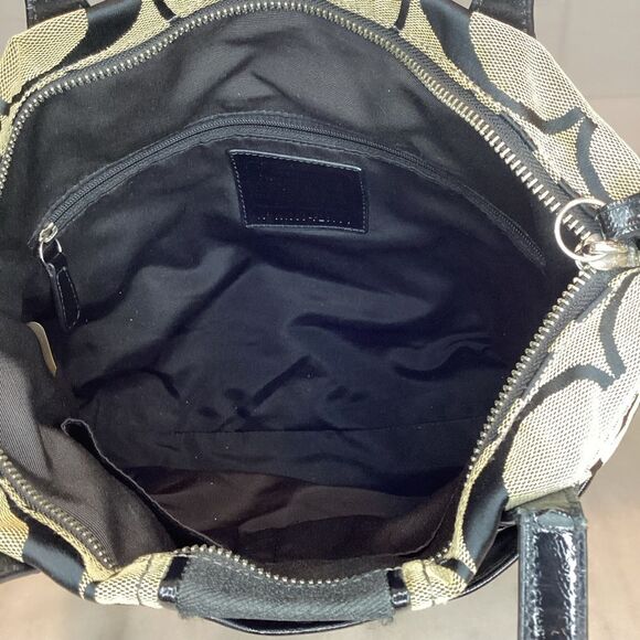 Coach Jacquard Signature Logo Striped Tote - Picture 13 of 16